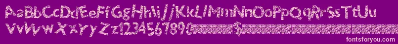 Thundercrack Font – Pink Fonts on Purple Background