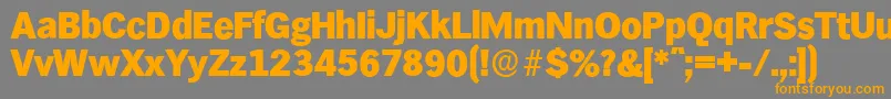 Police HamburgserialHeavyRegular – polices orange sur fond gris