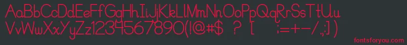 Precursive1Free Font – Red Fonts on Black Background