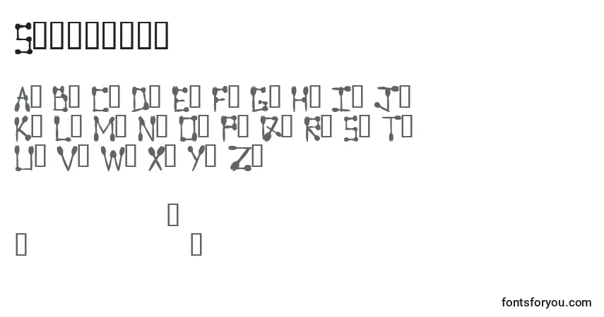 A fonte Sporktype – alfabeto, números, caracteres especiais