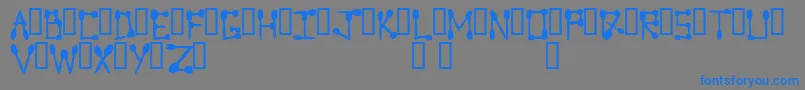 Sporktype Font – Blue Fonts on Gray Background