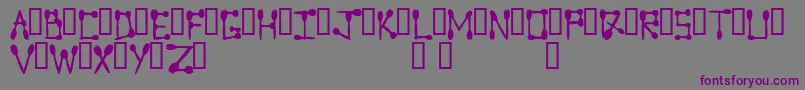 Sporktype Font – Purple Fonts on Gray Background