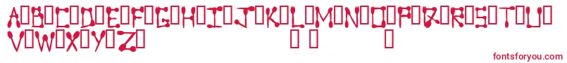 Sporktype Font – Red Fonts on White Background