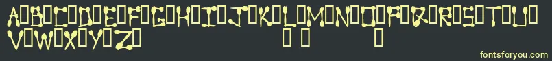 Sporktype Font – Yellow Fonts on Black Background