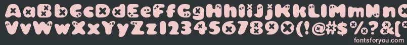 Bambino ffy Font – Pink Fonts on Black Background