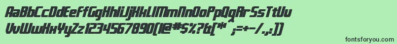 fuente FontanaBoldItalic – Fuentes Negras Sobre Fondo Verde