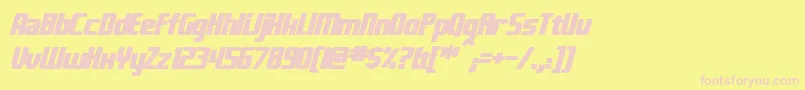 Подробнее о шрифте FontanaBoldItalic Шрифт FontanaBoldItalic – розовые шрифты на жёлтом фоне