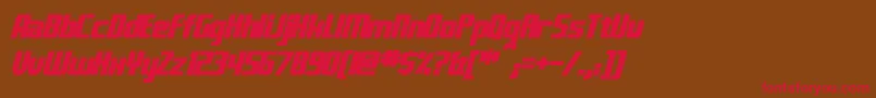 fuente FontanaBoldItalic – Fuentes Rojas Sobre Fondo Marrón