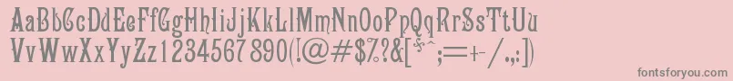 Шрифт Campanile – серые шрифты на розовом фоне