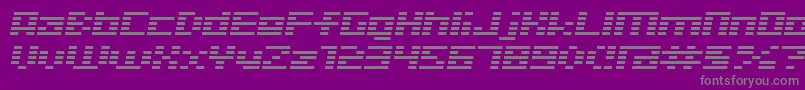 Шрифт D3Digitalismi – серые шрифты на фиолетовом фоне