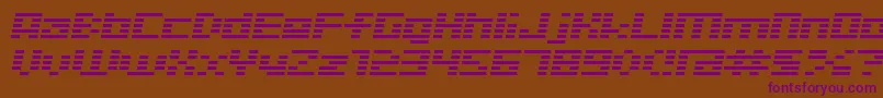 Шрифт D3Digitalismi – фиолетовые шрифты на коричневом фоне