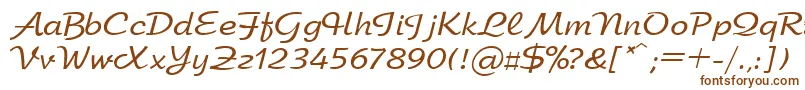 Arbatctt Font – Brown Fonts on White Background