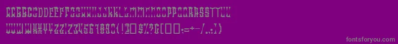 フォントRadodn – 紫の背景に灰色の文字