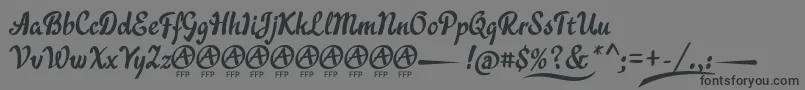 AcraticaDemoFontFfp Font – Black Fonts on Gray Background