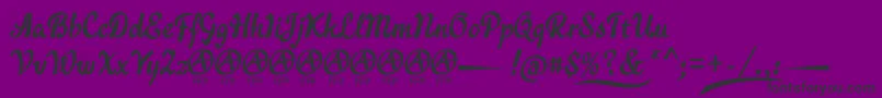 AcraticaDemoFontFfp Font – Black Fonts on Purple Background