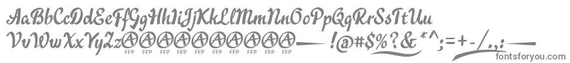 AcraticaDemoFontFfp Font – Gray Fonts on White Background
