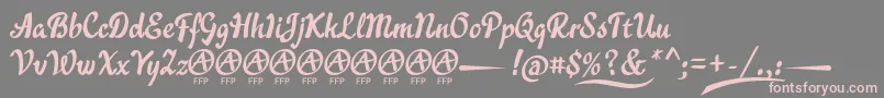 AcraticaDemoFontFfp Font – Pink Fonts on Gray Background