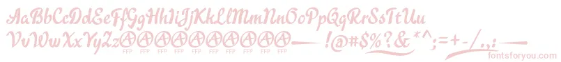 AcraticaDemoFontFfp Font – Pink Fonts on White Background