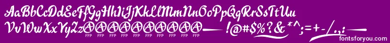AcraticaDemoFontFfp Font – White Fonts on Purple Background