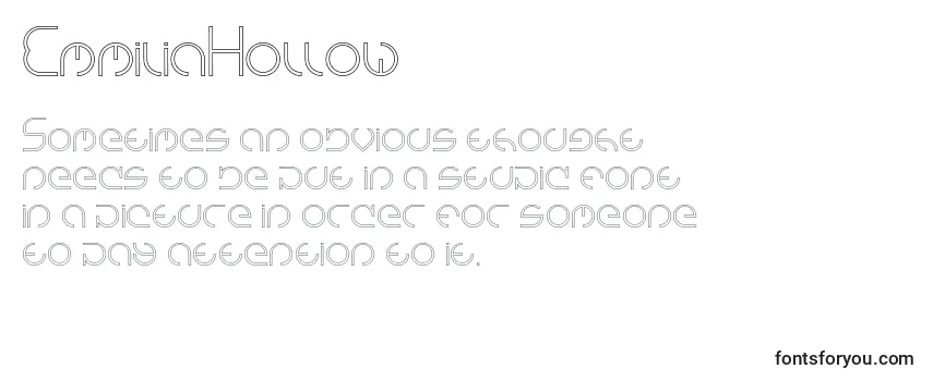 EmmiliaHollow Font