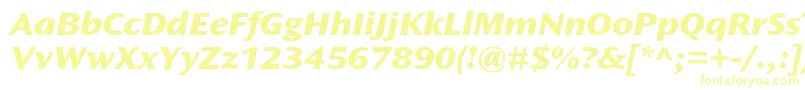 OceansansstdXboldextita Font – Yellow Fonts