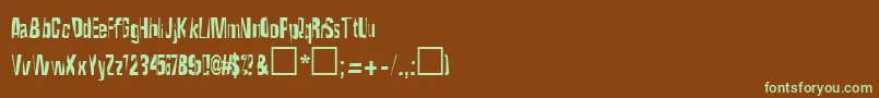 En savoir plus sur la police MaceoRegular Police MaceoRegular – polices vertes sur fond brun