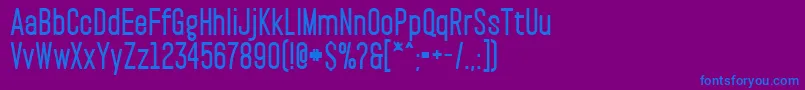 PaktExtrabold Font – Blue Fonts on Purple Background