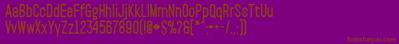 PaktExtrabold Font – Brown Fonts on Purple Background