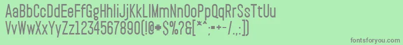 フォントPaktExtrabold – 緑の背景に灰色の文字