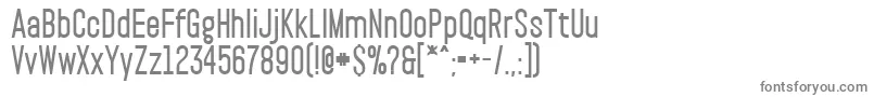 フォントPaktExtrabold – 白い背景に灰色の文字
