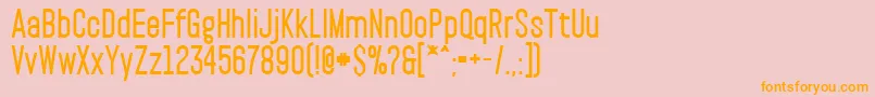 PaktExtrabold Font – Orange Fonts on Pink Background