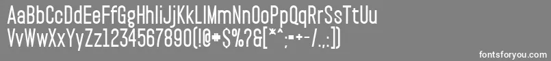 フォントPaktExtrabold – 灰色の背景に白い文字