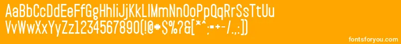 PaktExtrabold Font – White Fonts on Orange Background
