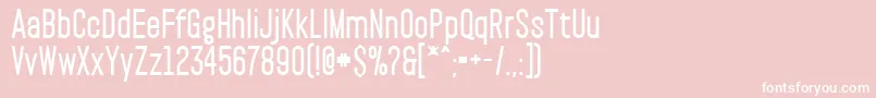 PaktExtrabold Font – White Fonts on Pink Background