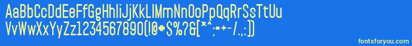 PaktExtrabold Font – Yellow Fonts on Blue Background