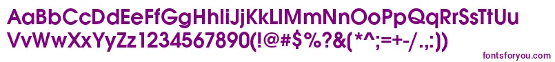 AvignonDemi Font – Purple Fonts on White Background