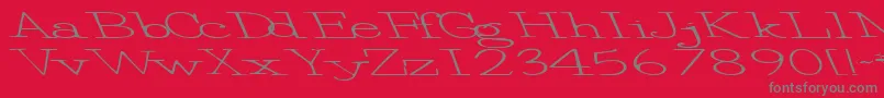 Eggbeater86RegularTtext Font – Gray Fonts on Red Background