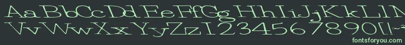 Eggbeater86RegularTtext Font – Green Fonts on Black Background