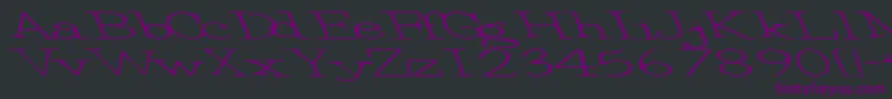 Eggbeater86RegularTtext Font – Purple Fonts on Black Background