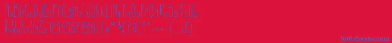 Olivesfont Font – Blue Fonts on Red Background