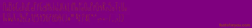 Olivesfont Font – Brown Fonts on Purple Background