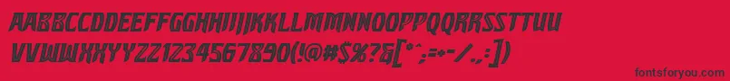 SleuthserifbbItal Font – Black Fonts on Red Background