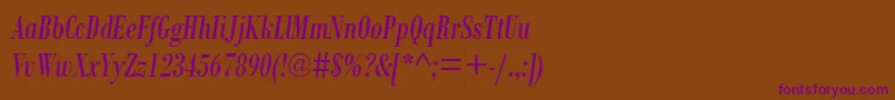 Шрифт BodoniMtCondensedРљСѓСЂСЃРёРІ – фиолетовые шрифты на коричневом фоне