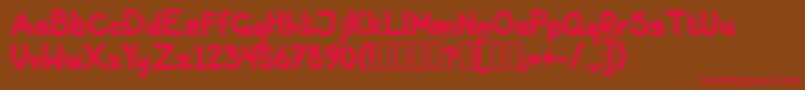 GallaBold Font – Red Fonts on Brown Background
