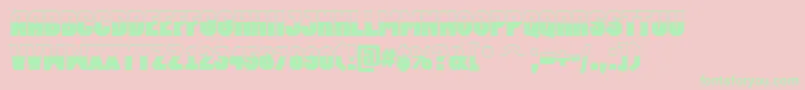 AMachinaortobw Font – Green Fonts on Pink Background