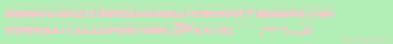 AMachinaortobw Font – Pink Fonts on Green Background
