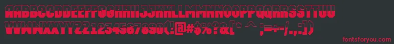 AMachinaortobw Font – Red Fonts on Black Background