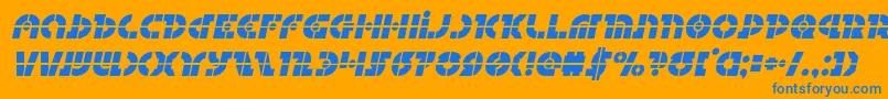 fuente Questloklaserital – Fuentes Azules Sobre Fondo Naranja