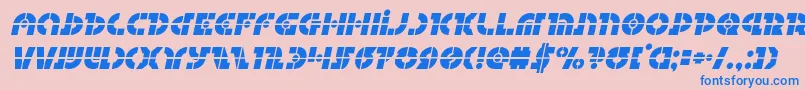 Questloklaserital Font – Blue Fonts on Pink Background