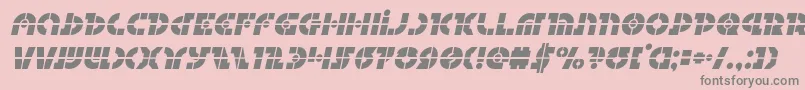 Questloklaserital Font – Gray Fonts on Pink Background